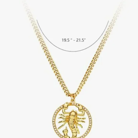 NEW! Gold Scorpio Choker Necklace - Picture 3 of 3